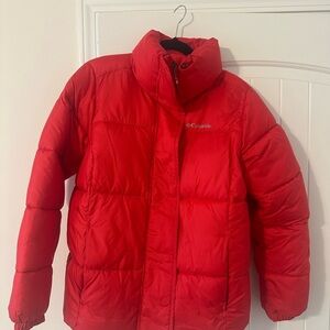 Columbia Women Bright Red Puffer Coat